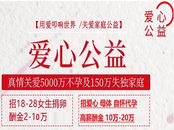 敖汉捐卵助孕生子 爱心志愿者招募